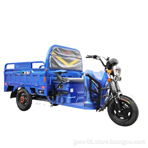 JINPENG New Design 60km Long Range 1000w Power 300kg Loading Capacity Electric Tricycle for Cargo